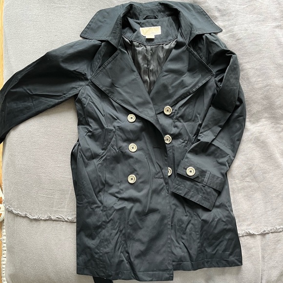 MICHAEL Michael Kors Jackets & Blazers - Michael Kors - raincoat mid thigh with silver buttons